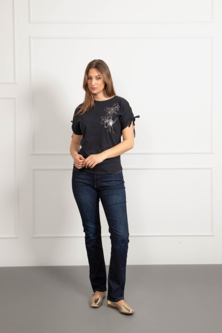 MAJICA K.RUKAV Ž B A26PZM1300 TAMNO PLAVA