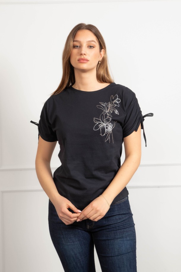 MAJICA K.RUKAV Ž B A26PZM1300 TAMNO PLAVA