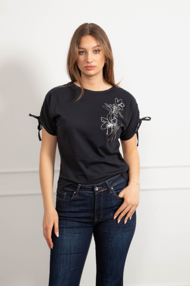 MAJICA K.RUKAV Ž B A26PZM1300 TAMNO PLAVA