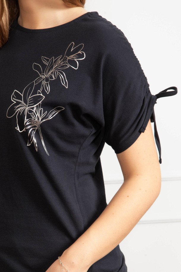 MAJICA K.RUKAV Ž B A26PZM1300 TAMNO PLAVA