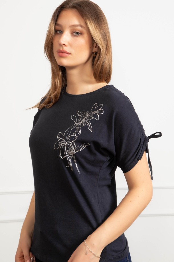 MAJICA K.RUKAV Ž B A26PZM1300 TAMNO PLAVA