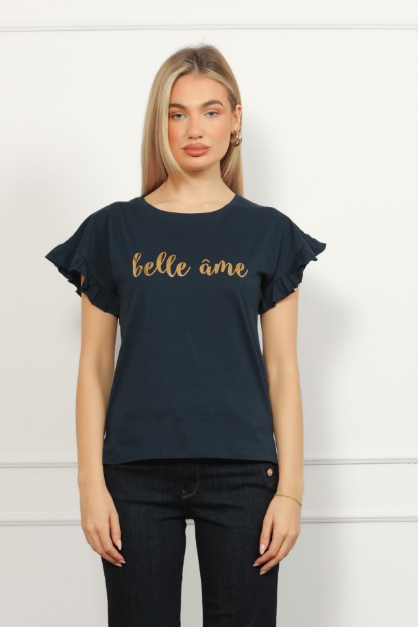 MAJICA K.RUKAV Ž B A26PZM145 TAMNO PLAVA