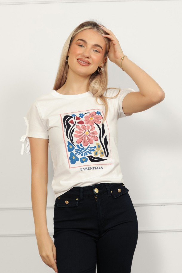 MAJICA K.RUKAV Ž B A26PZM149 BIJELA