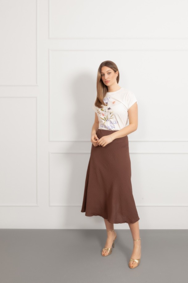 MAJICA K.RUKAV Ž B A26PZM16 PRLJAVO BIJELA