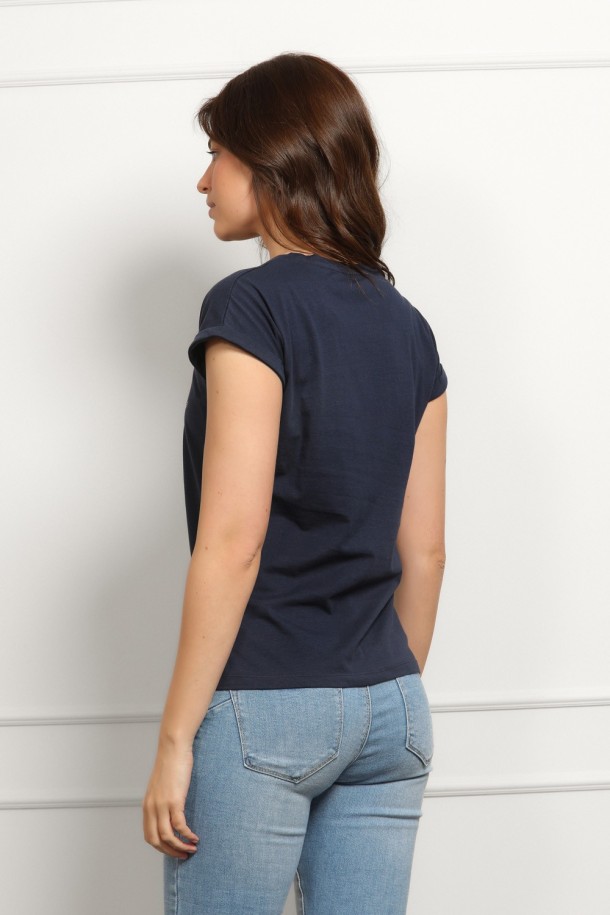 MAJICA K.RUKAV Ž B A26PZM17 TAMNO PLAVA