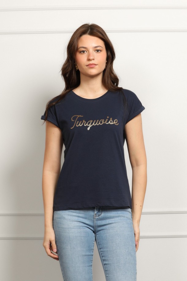 MAJICA K.RUKAV Ž B A26PZM17 TAMNO PLAVA