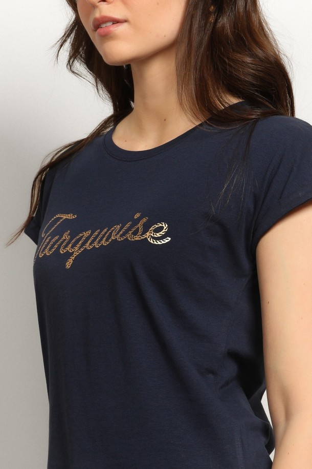 MAJICA K.RUKAV Ž B A26PZM17 TAMNO PLAVA