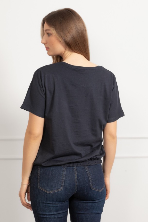 MAJICA K.RUKAV Ž B A26PZM19 TAMNO PLAVA