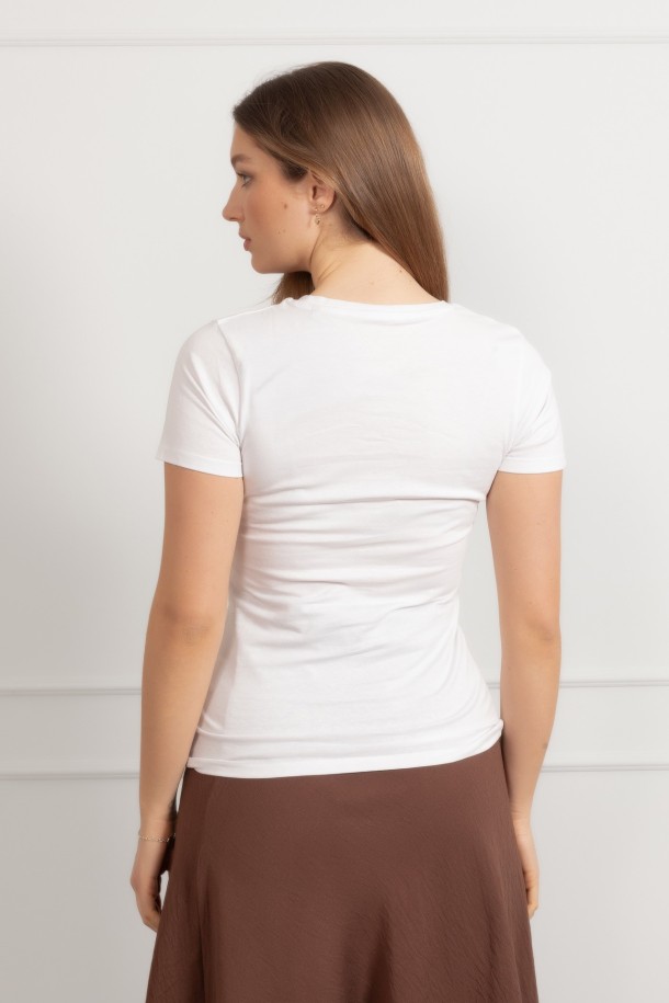 MAJICA K.RUKAV Ž B A26PZM2000 BIJELA