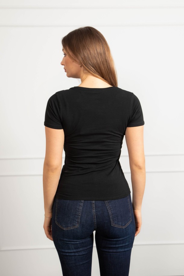 MAJICA K.RUKAV Ž B A26PZM22 CRNA