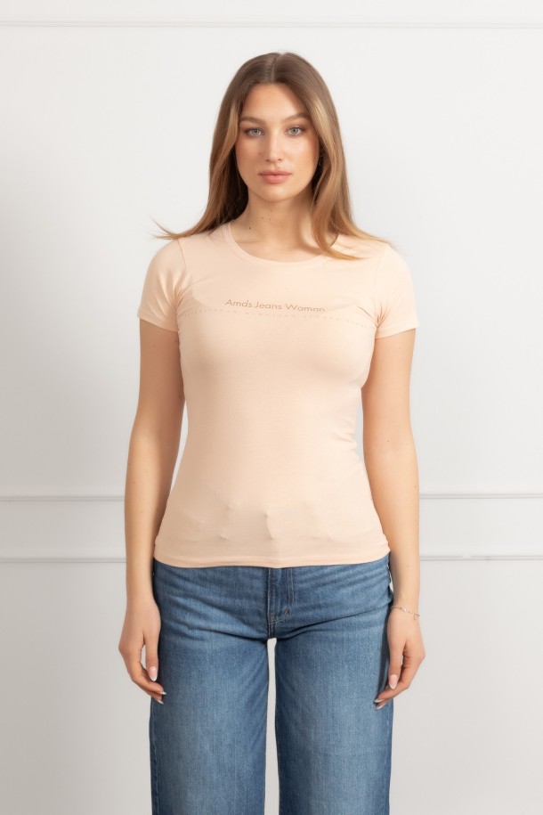 MAJICA K.RUKAV Ž B A26PZM24 PRLJAVO ROZA