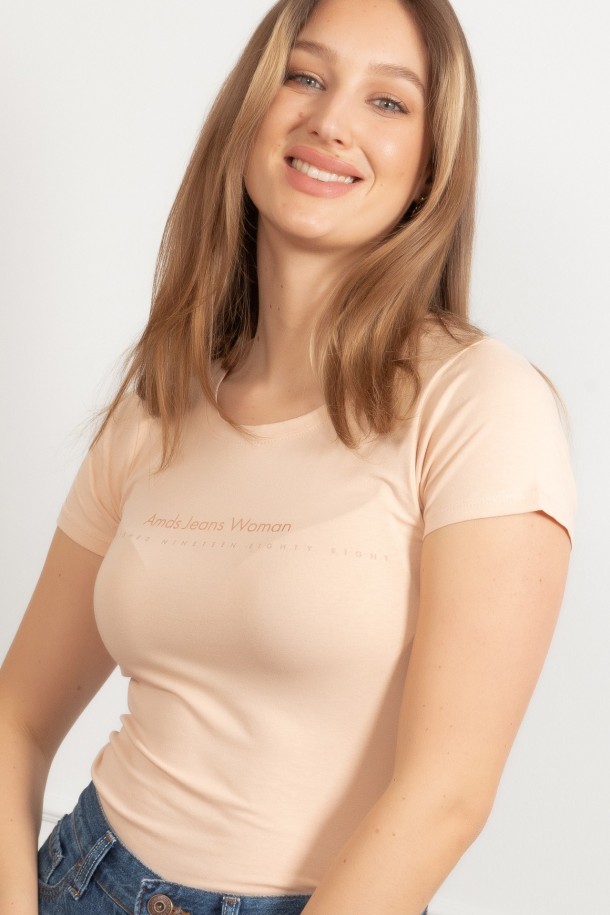 MAJICA K.RUKAV Ž B A26PZM24 PRLJAVO ROZA