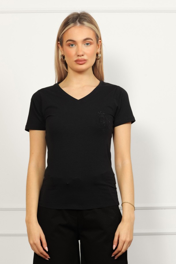 MAJICA K.RUKAV Ž B A26PZM26 CRNA