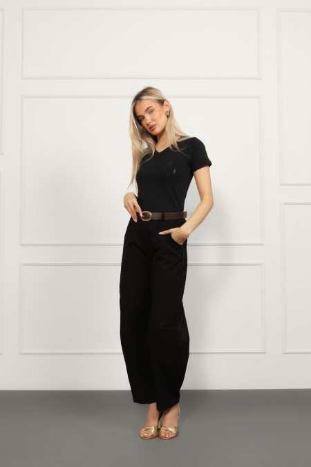 MAJICA K.RUKAV Ž B A26PZM26 CRNA