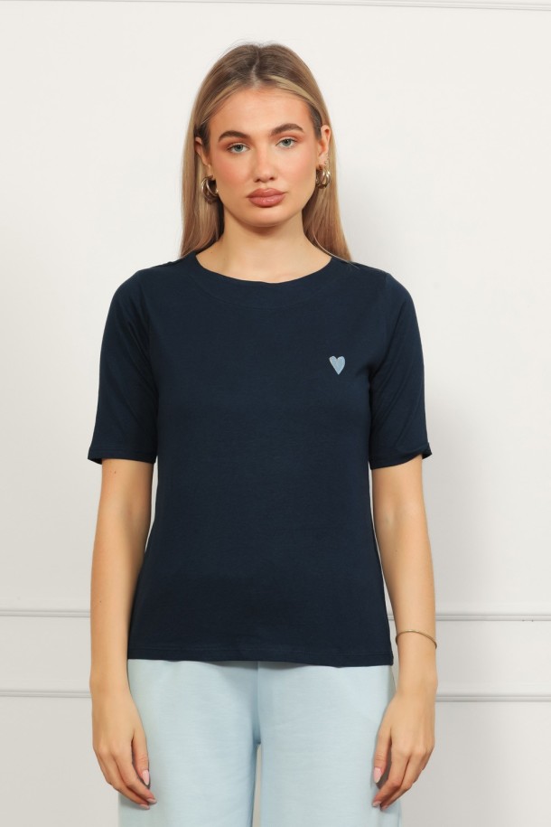 MAJICA  K. RUKAV Ž B A26PZM31 TAMNO PLAVA