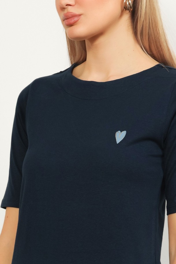 MAJICA  K. RUKAV Ž B A26PZM31 TAMNO PLAVA