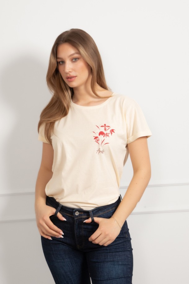 MAJICA K.RUKAV Ž B A26PZM32 SVJETLO ZUTA