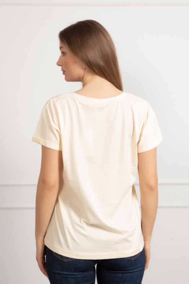 MAJICA K.RUKAV Ž B A26PZM32 SVJETLO ZUTA