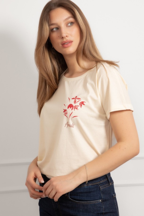 MAJICA K.RUKAV Ž B A26PZM32 SVJETLO ZUTA