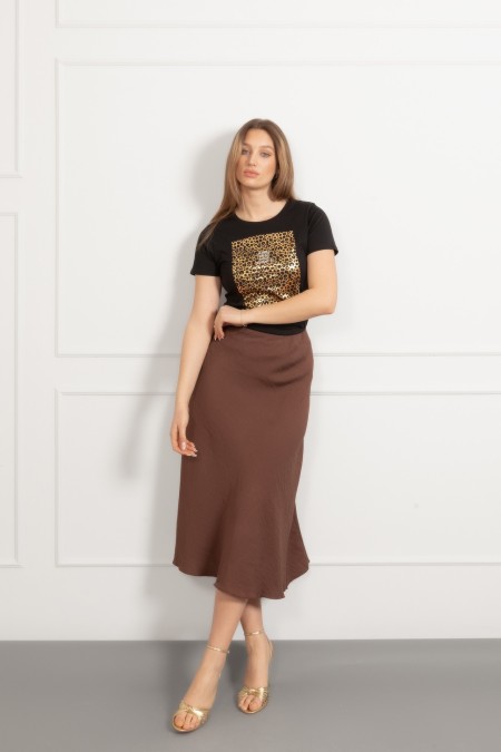 MAJICA K.RUKAV Ž B A26PZM34 CRNA