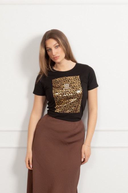 MAJICA K.RUKAV Ž B A26PZM34 CRNA