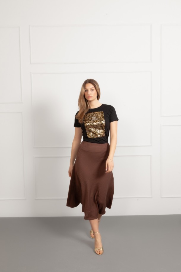 MAJICA K.RUKAV Ž B A26PZM34 CRNA