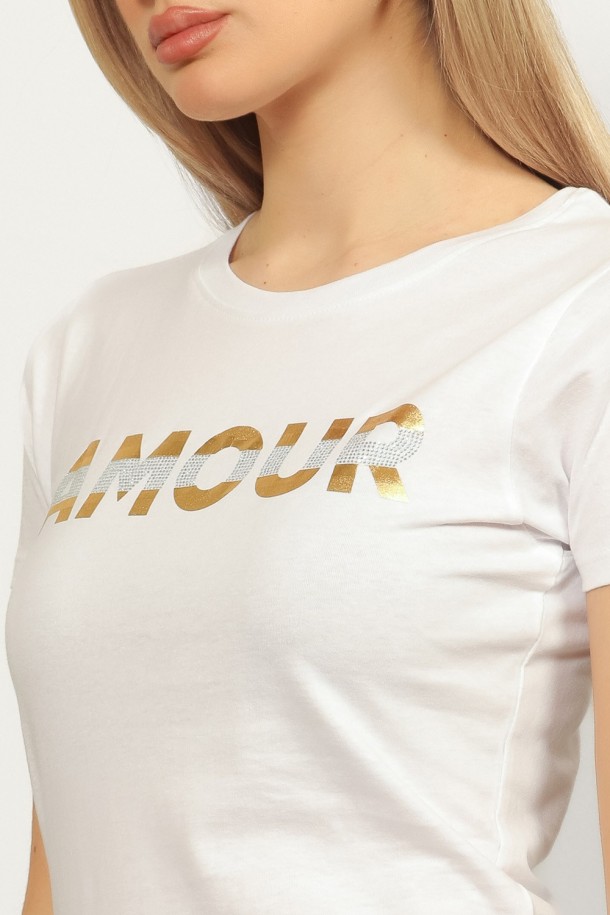 MAJICA K.RUKAV Ž B A26PZM35 BIJELA