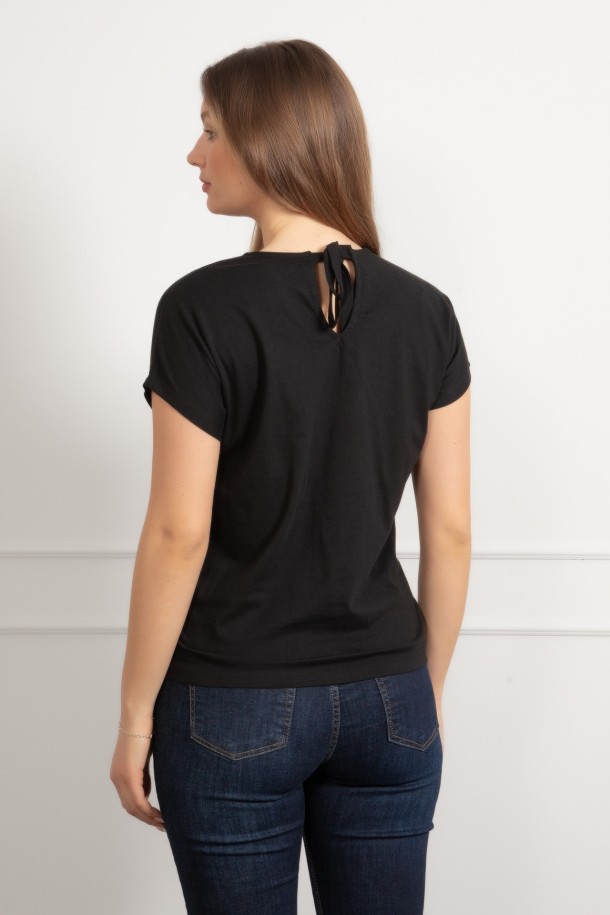 MAJICA K.RUKAV Ž B A26PZM7 CRNA