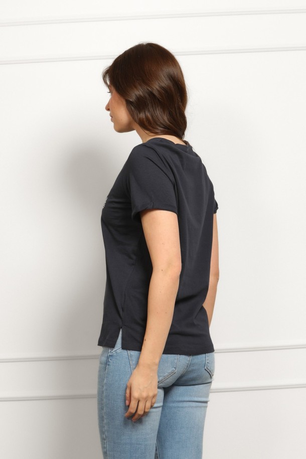 MAJICA K.RUKAV Ž B A26PZM9 TAMNO PLAVA