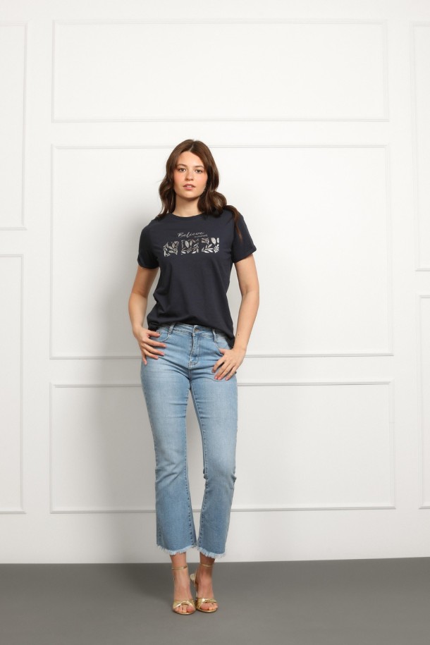 MAJICA K.RUKAV Ž B A26PZM9 TAMNO PLAVA