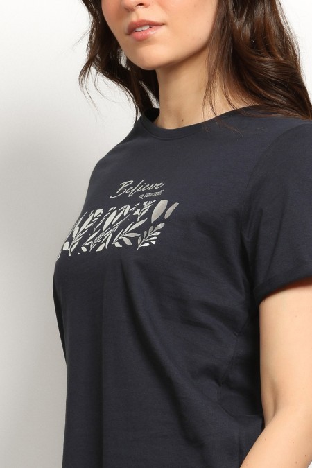 MAJICA K.RUKAV Ž B A26PZM9 TAMNO PLAVA