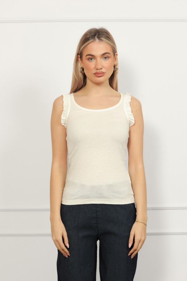 TOP Ž B A26PZTO102 PRLJAVO BIJELA