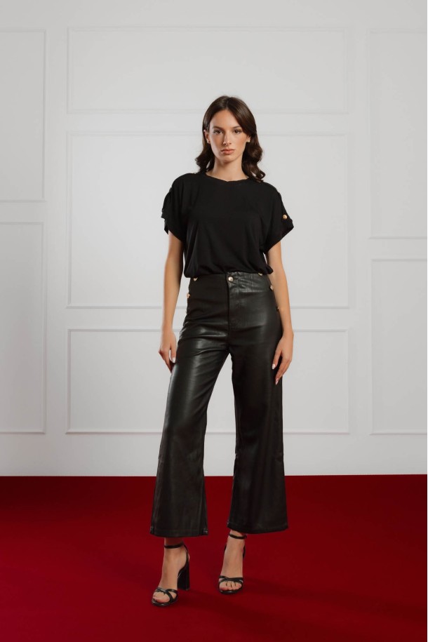 MAJICA K.RUKAV Ž K A26PZM127 CRNA