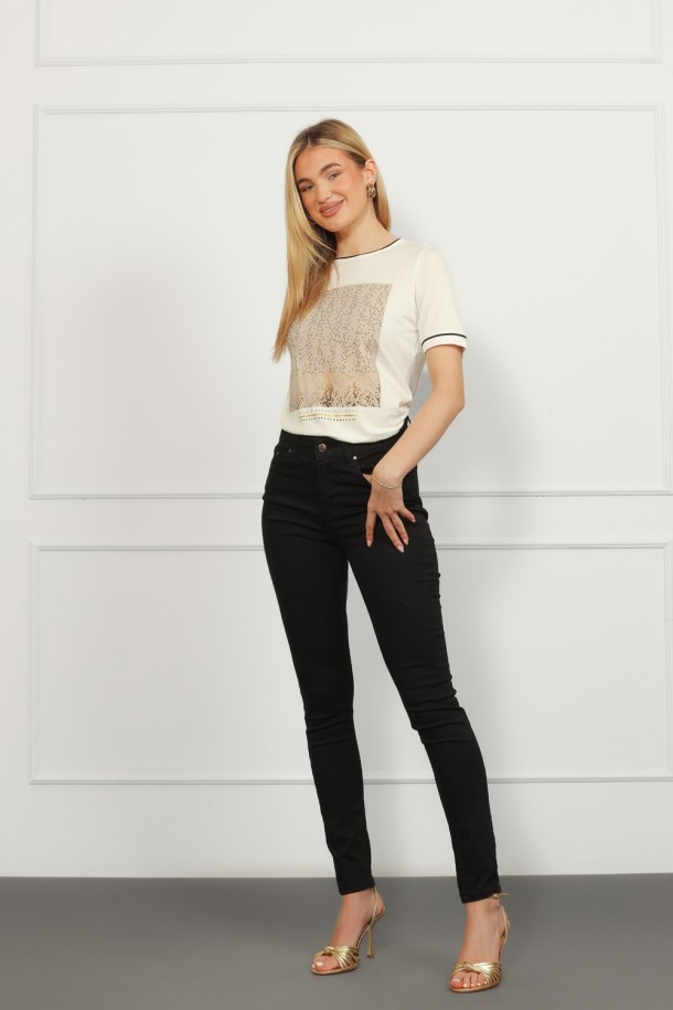 MAJICA K.RUKAV Ž K A26PZM130 PRLJ.BIJELA