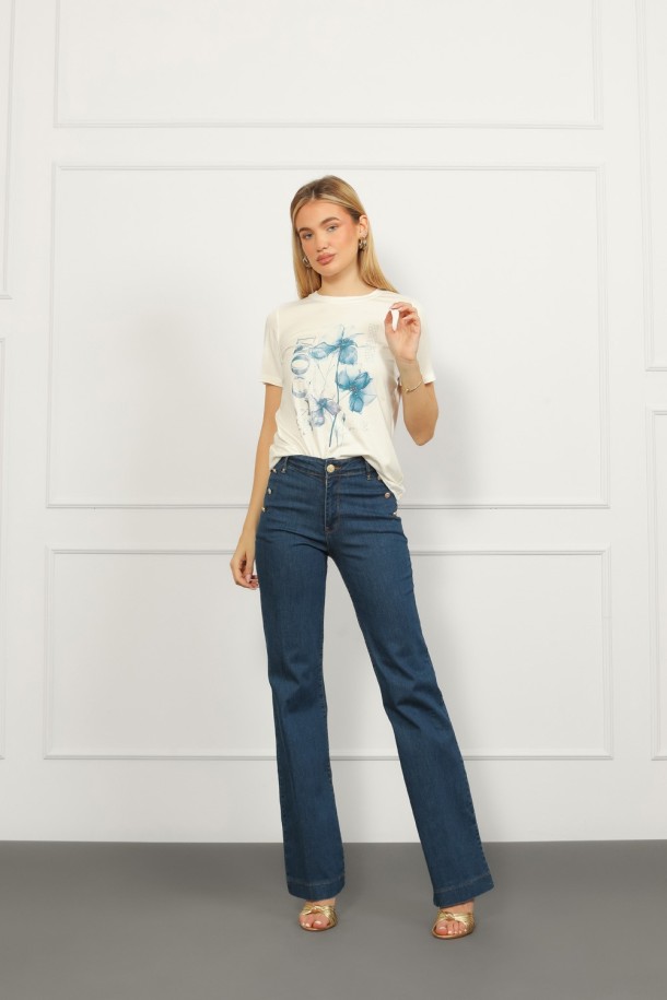 MAJICA K.RUKAV Ž K A26PZM131 PRLJ.BIJELA