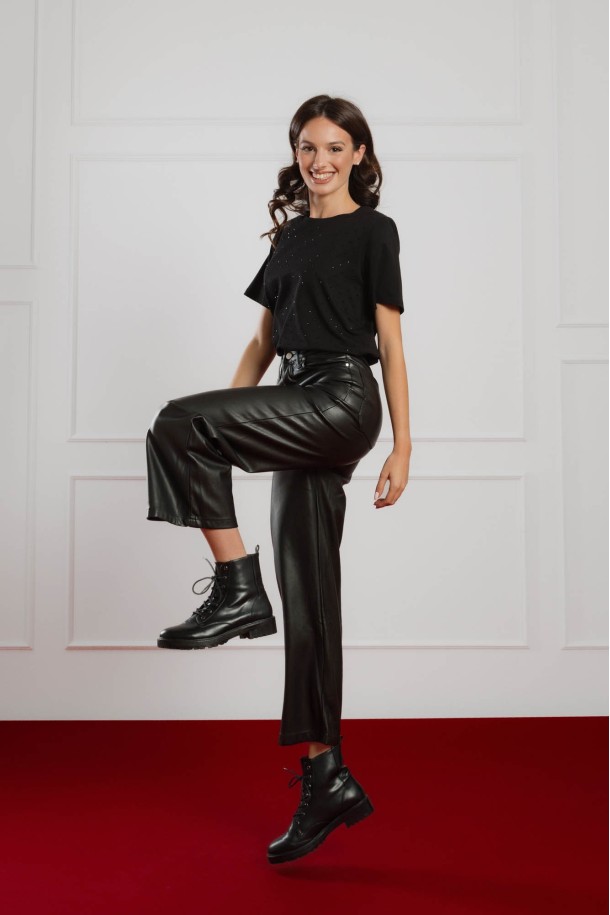 MAJICA K.RUKAV Ž K A26PZM133 CRNA