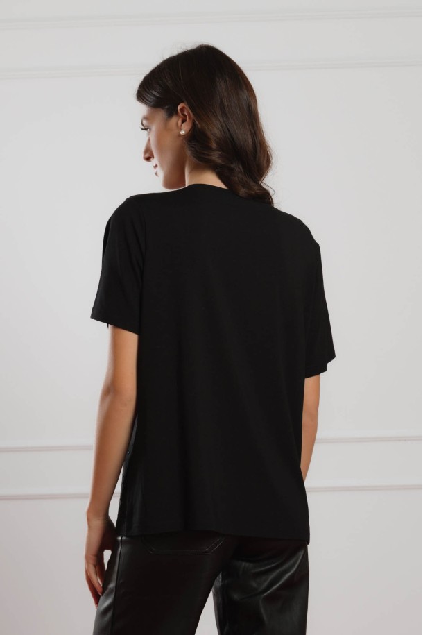 MAJICA K.RUKAV Ž K A26PZM133 CRNA