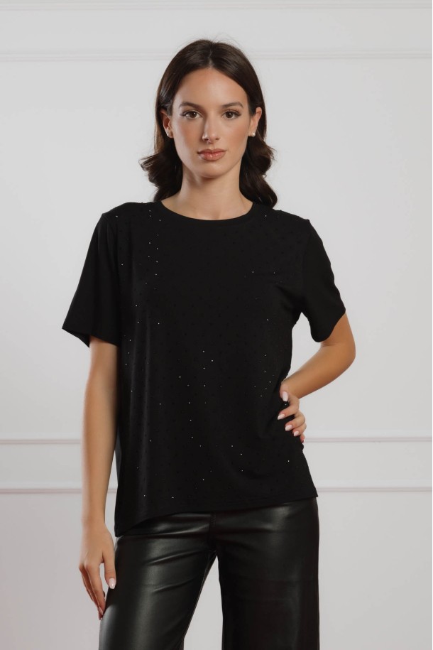 MAJICA K.RUKAV Ž K A26PZM133 CRNA