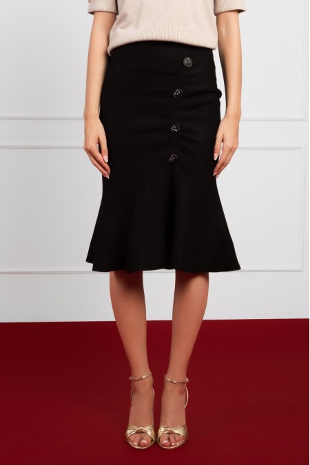 SUKNJA MIDI Ž.I. B256706 CRNA SUKNJA MIDI Ž.I. B256706 CRNA