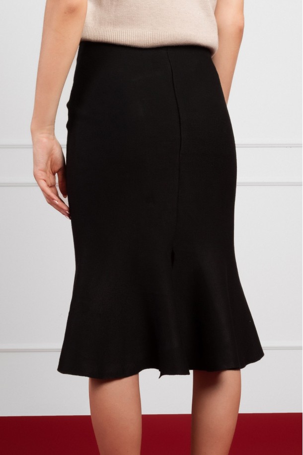 SUKNJA MIDI Ž.I. B256706 CRNA