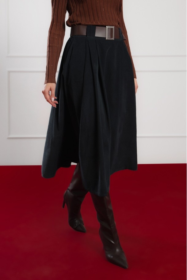 SUKNJA Ž.I. B2500994 CRNA