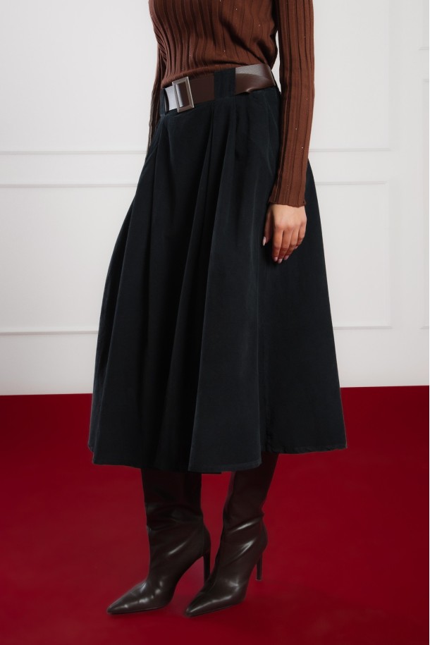 SUKNJA Ž.I. B2500994 CRNA