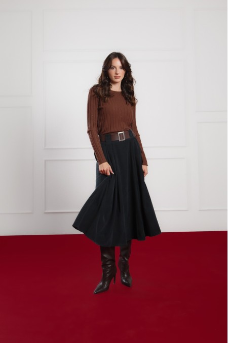 SUKNJA Ž.I. B2500994 CRNA