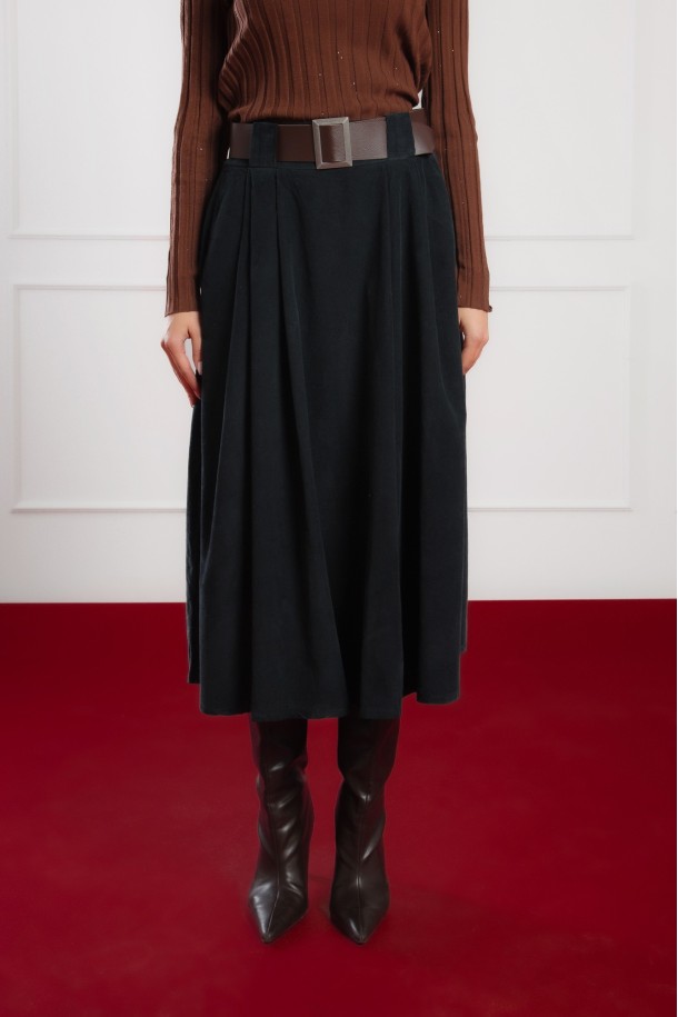 SUKNJA Ž.I. B2500994 CRNA