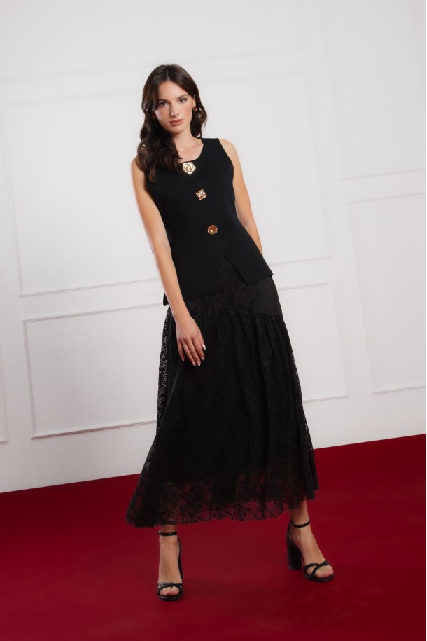 SUKNJA Ž.I. MAXI B2538657CRNA