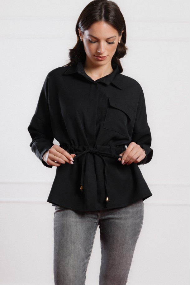 BLUZA Ž.I. B25118501 CRNA