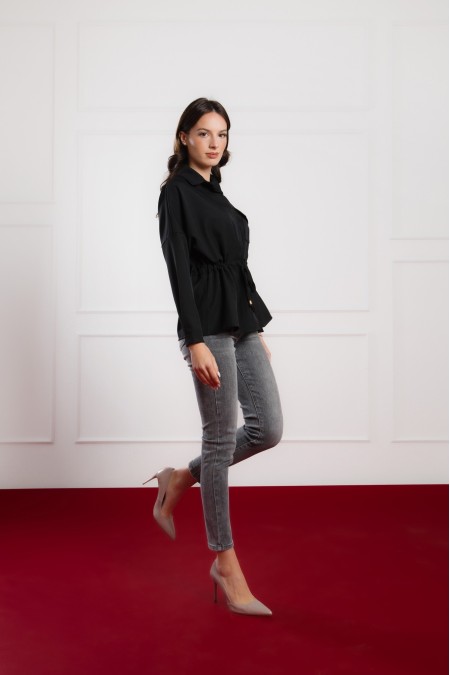 BLUZA Ž.I. B25118501 CRNA