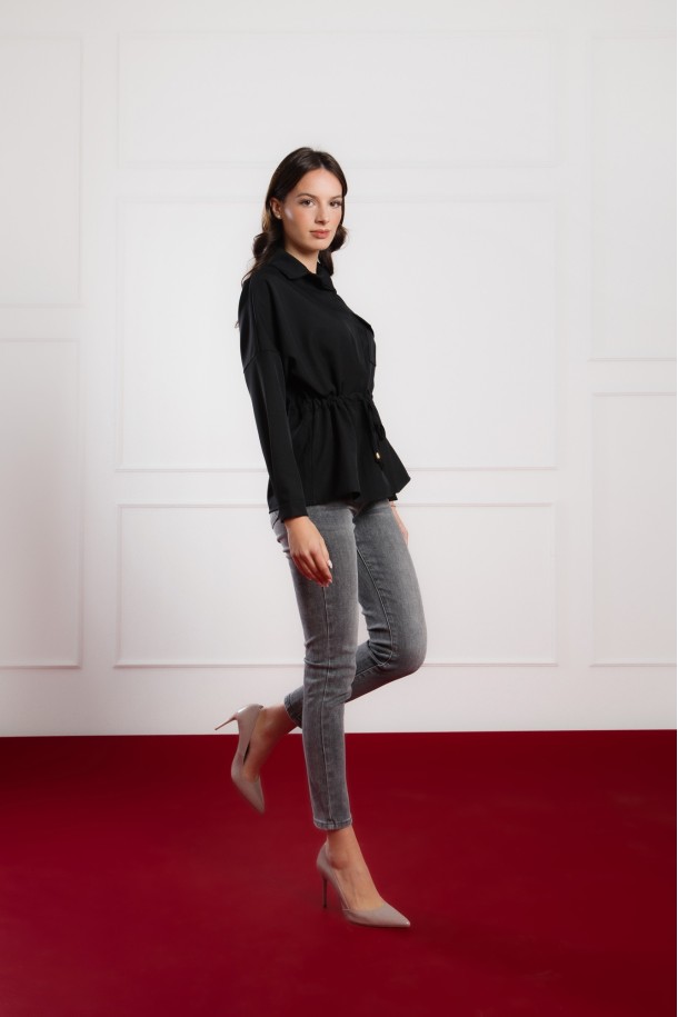 BLUZA Ž.I. B25118501 CRNA