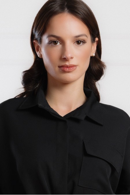 BLUZA Ž.I. B25118501 CRNA