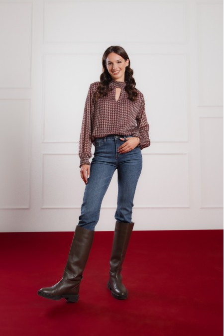 BLUZA Ž.I. B25209201 BORDO